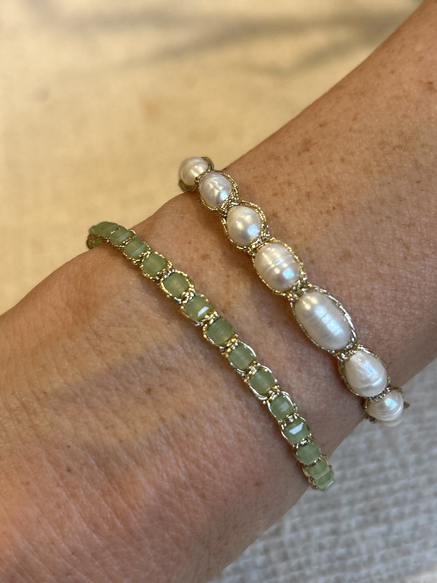 Arya Bracelet - pale green