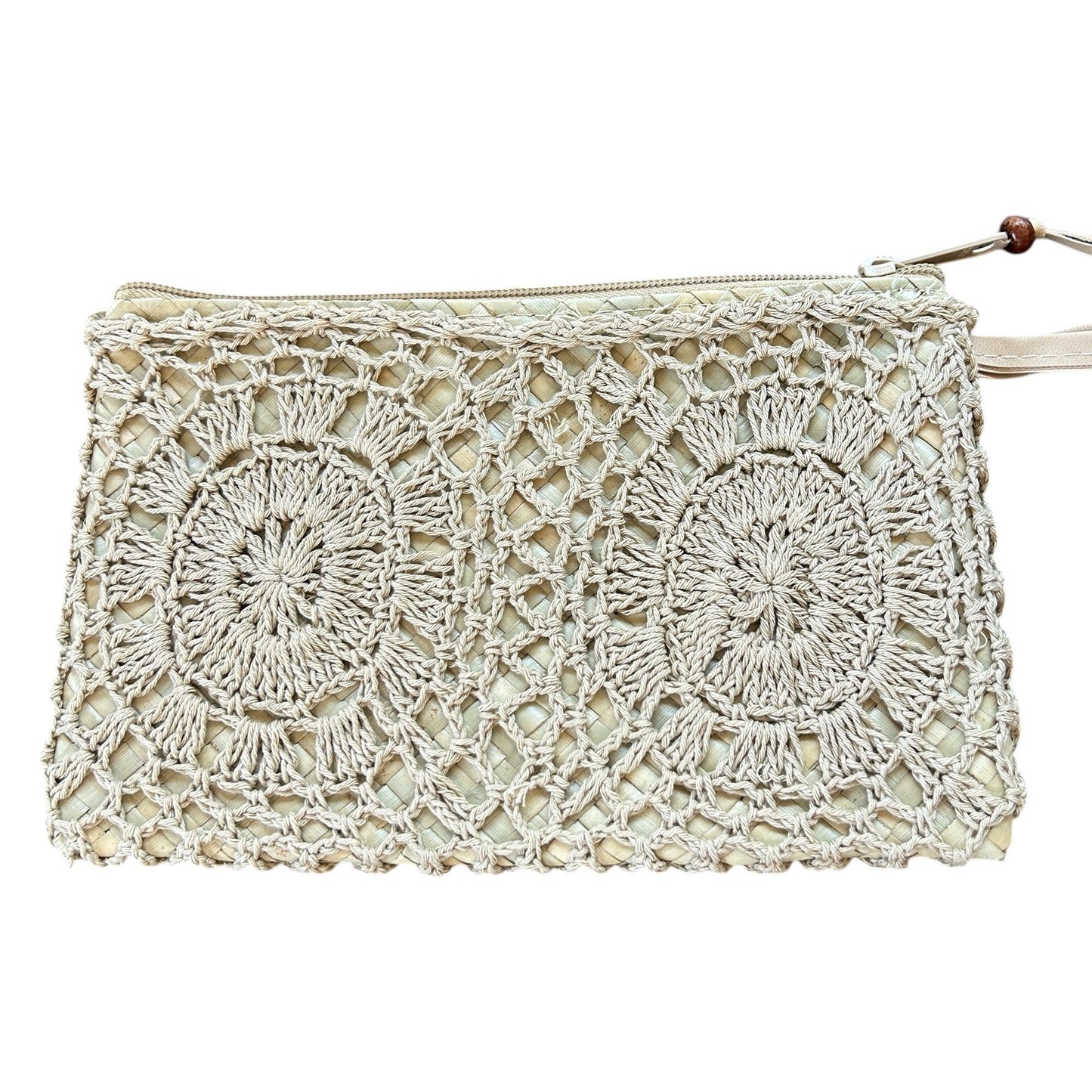 Crochet Clutch - Beige