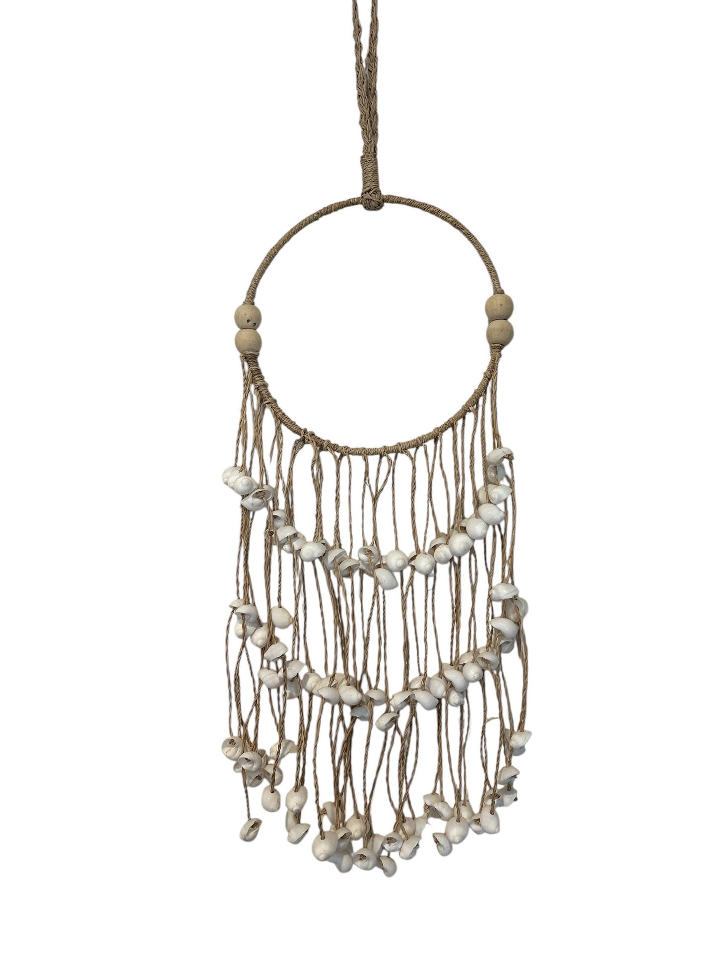 Shell hoop wall hanger