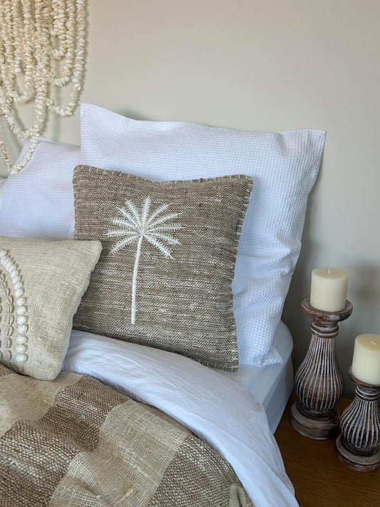 Palm tree cushion cover