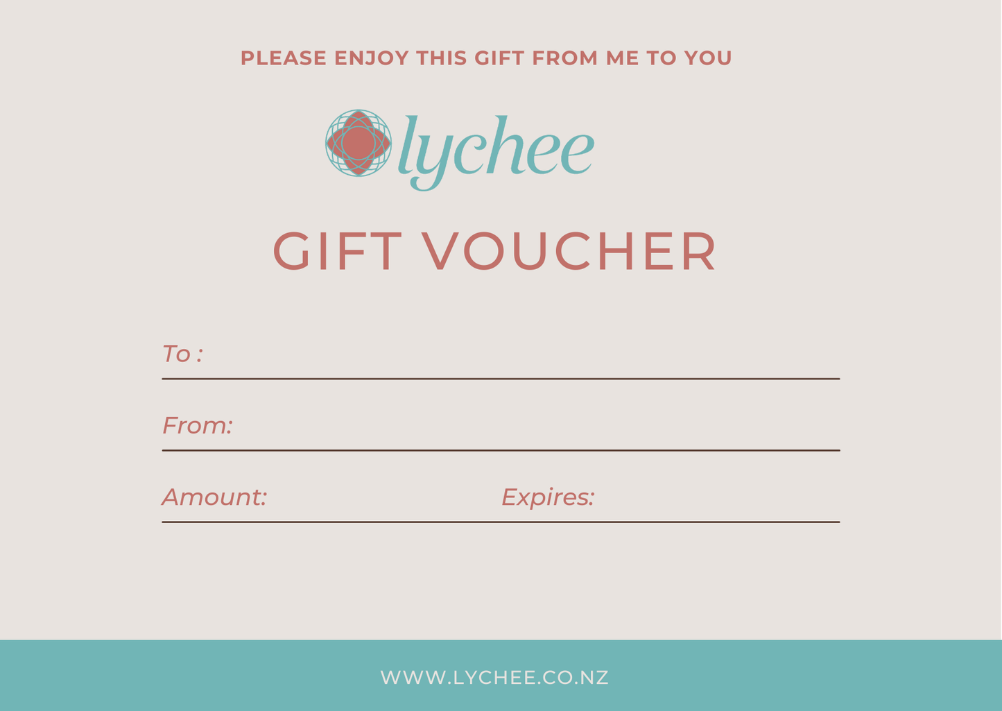 Lychee Gift Voucher