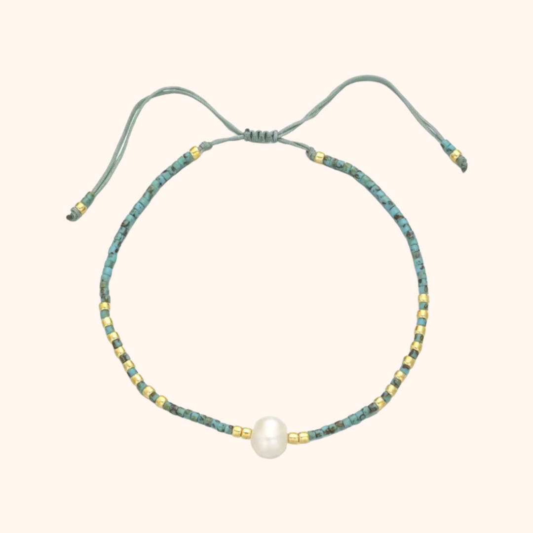 Pearly bracelet - turquoise