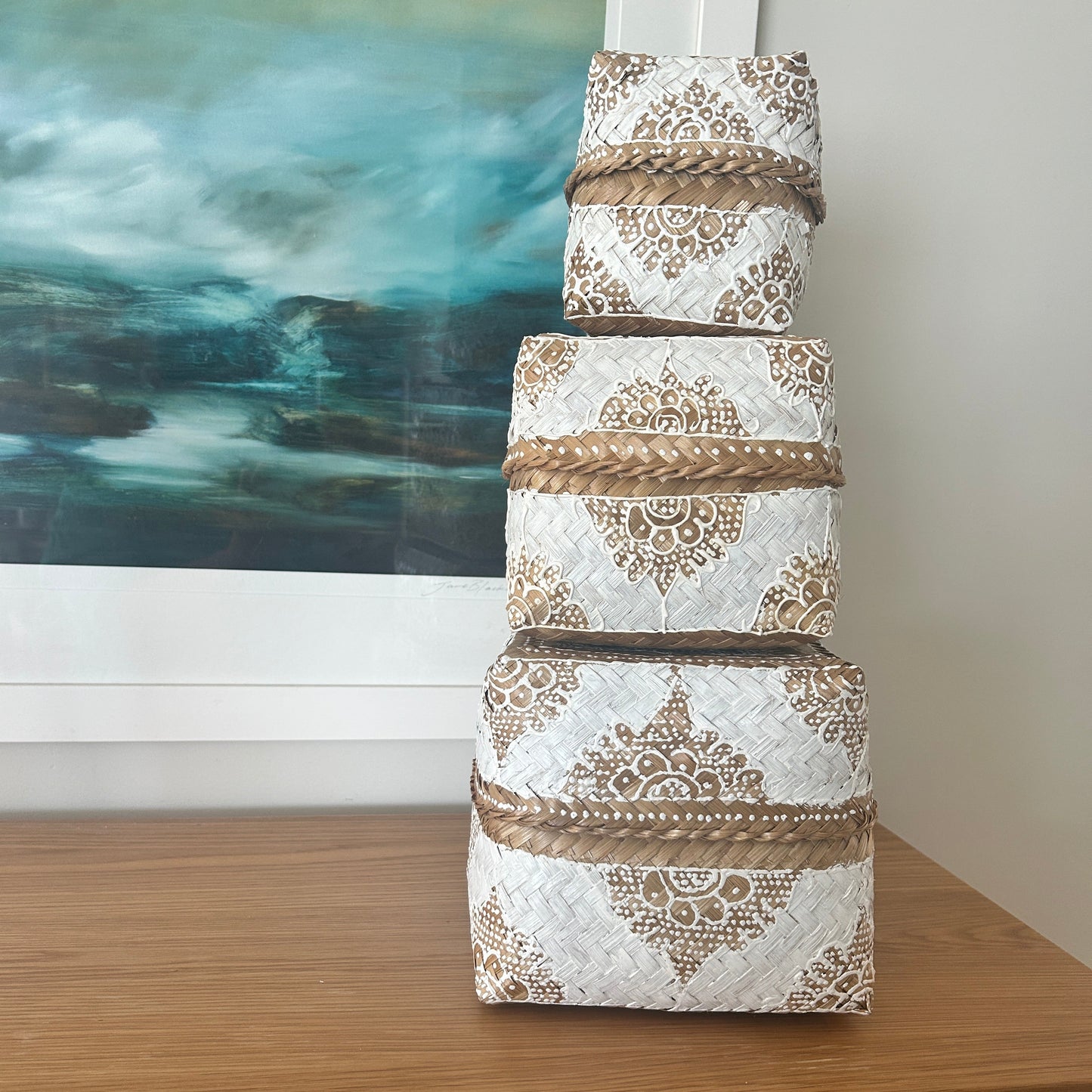 Woven basket set