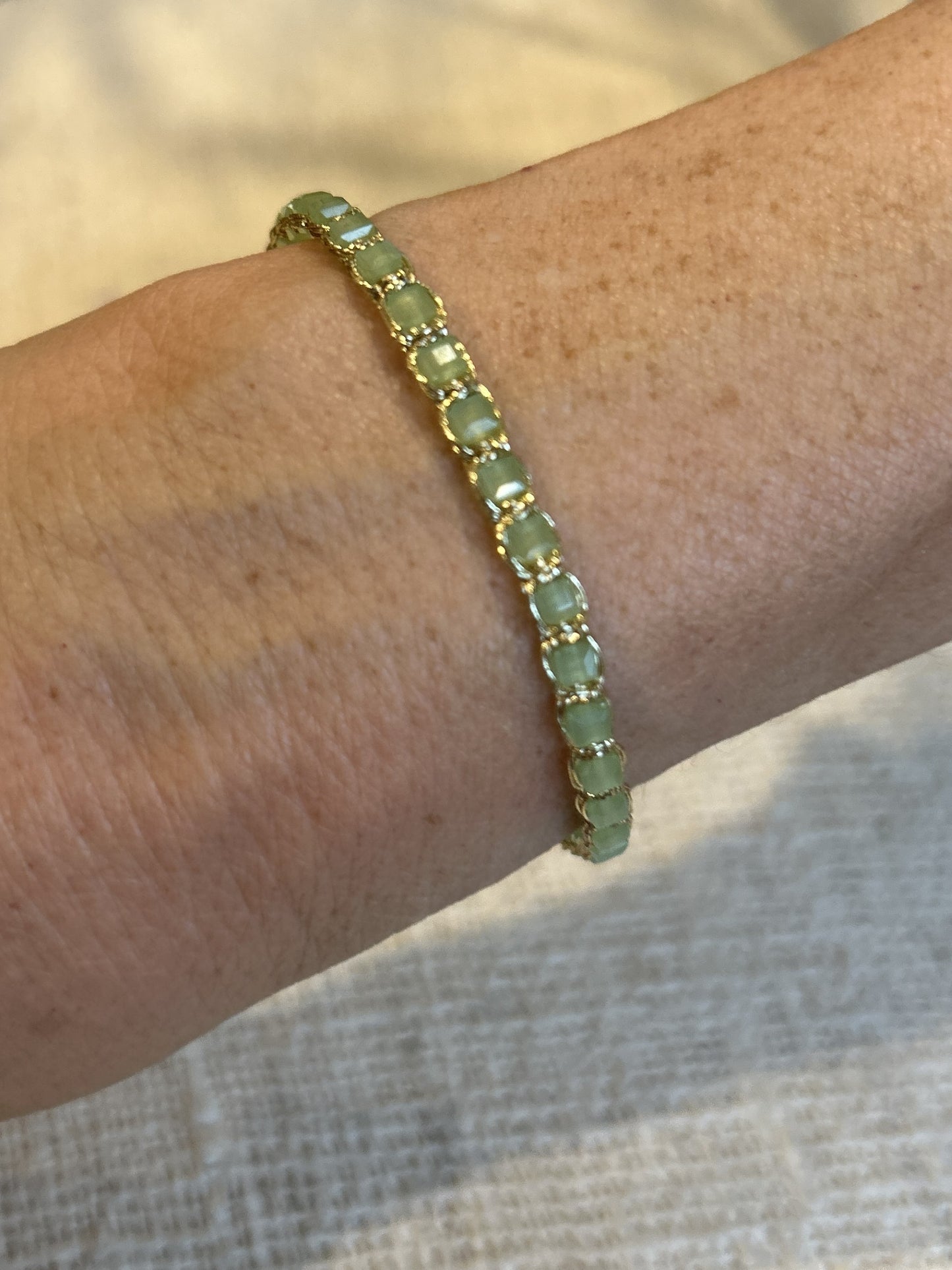 Arya Bracelet - pale green