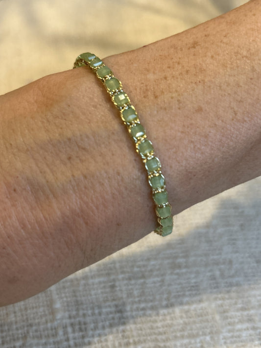 Arya Bracelet - pale green
