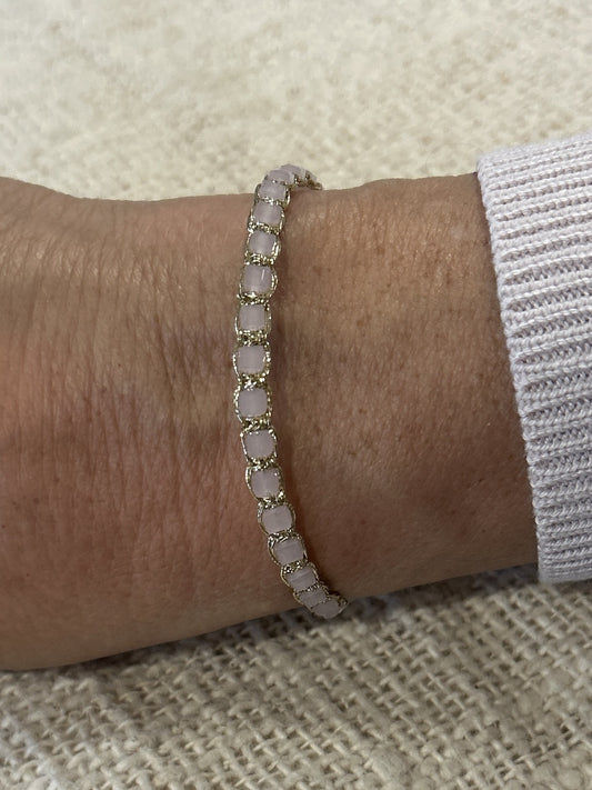 Arya Bracelet - pale pink