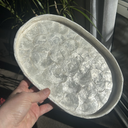 Moonlit Tide tray - oval