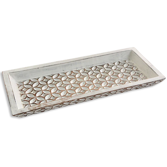 Carved wooden mini tray