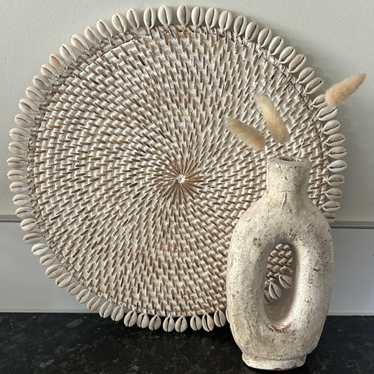 Cowrie Placemats and Coasters - Pre-order (also available in Black or Brown)