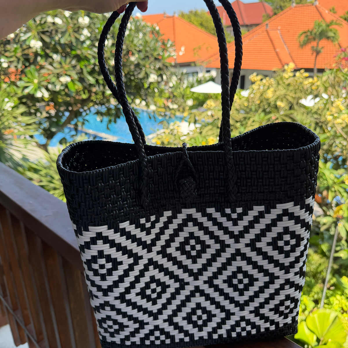 Bridie Tote Bag - Black & White