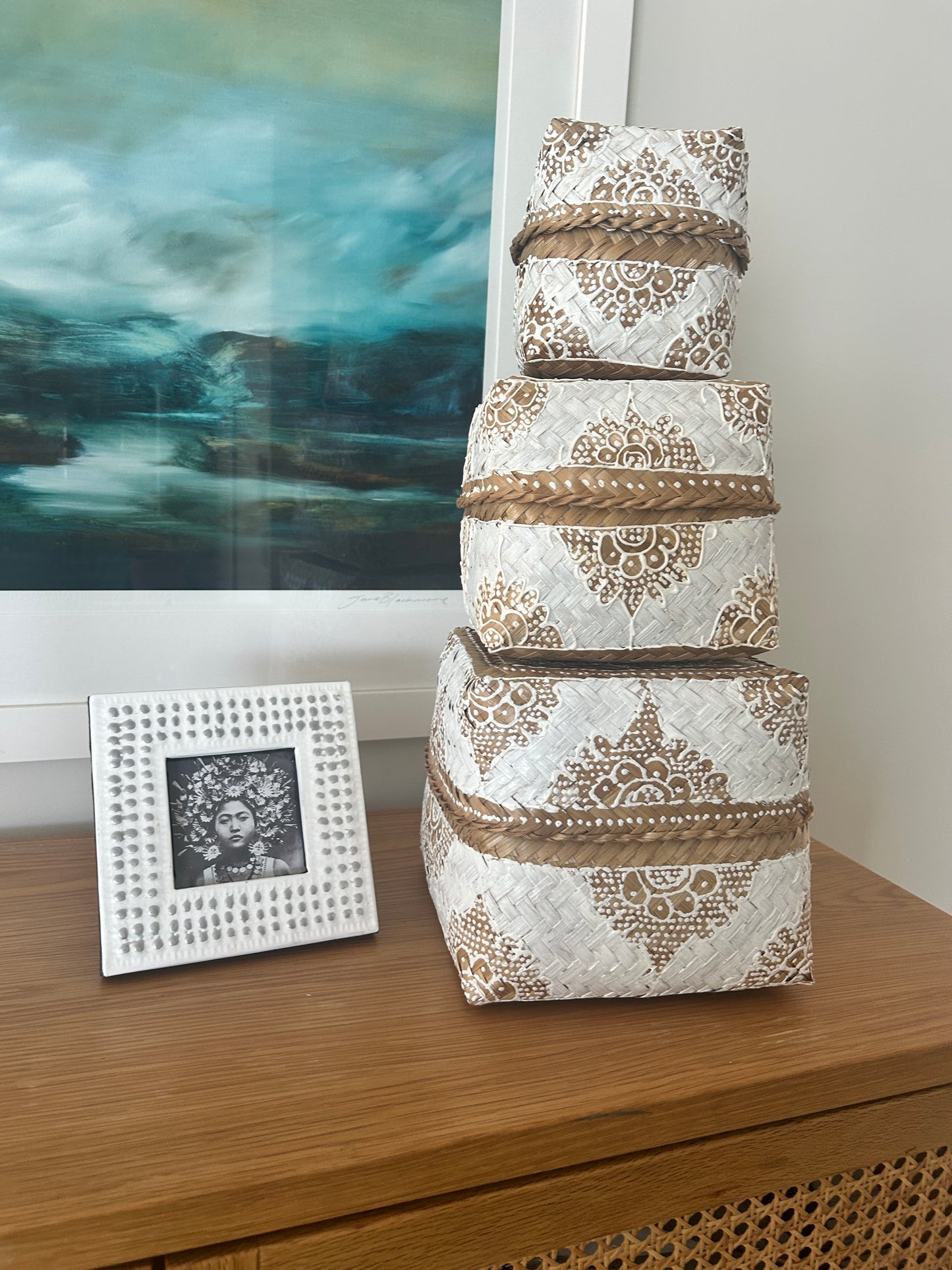 Woven basket set