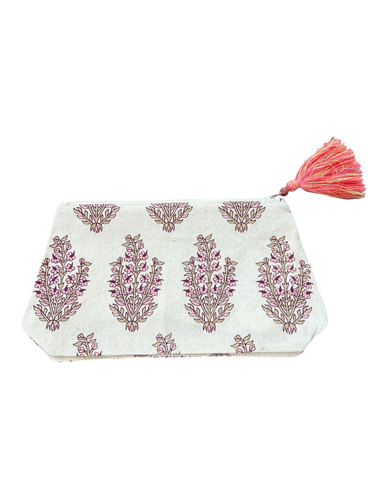 Floral cosmetic bag by Mercredi