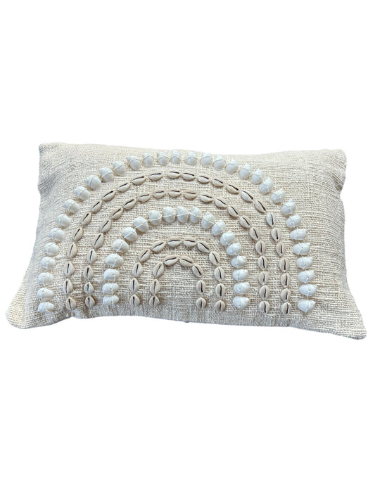 Shell rainbow cushion cover