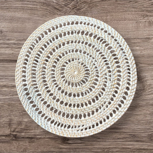 Rattan coil placemat