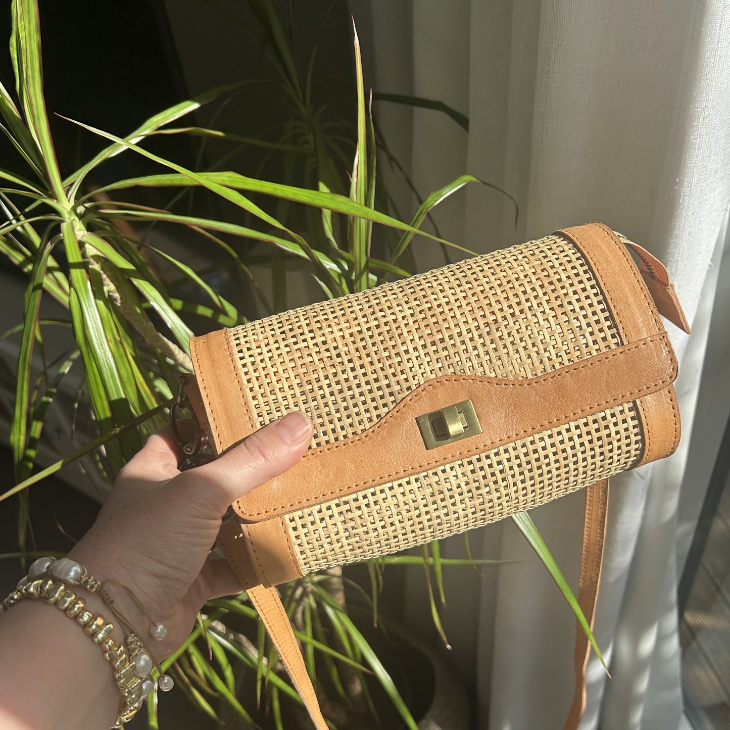 Sadie Rattan Handbag