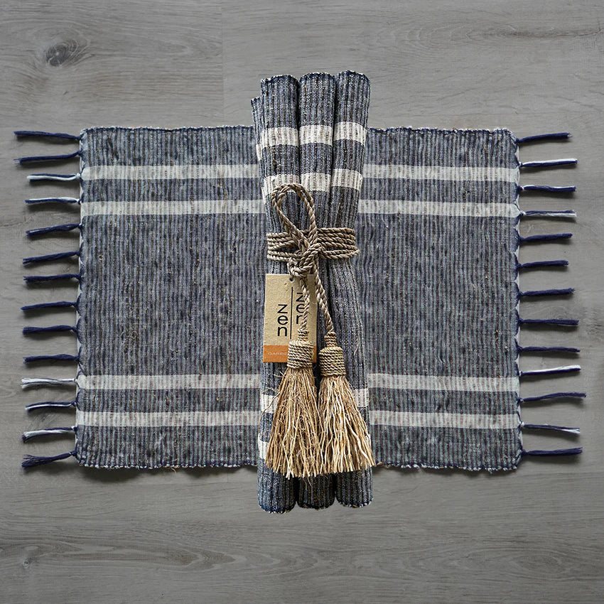 Vetiver Placemats - Blue Ocean (Set of 6)