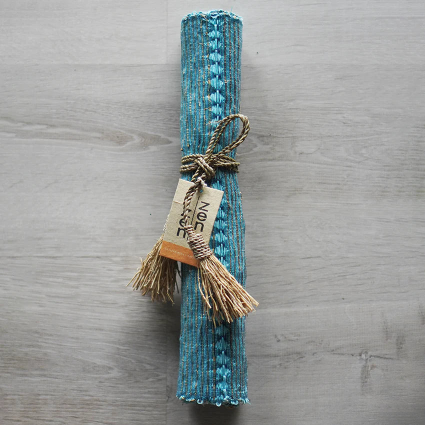 Balizen Vetiver Table Runner - Indigo Stripes (Pre-order)